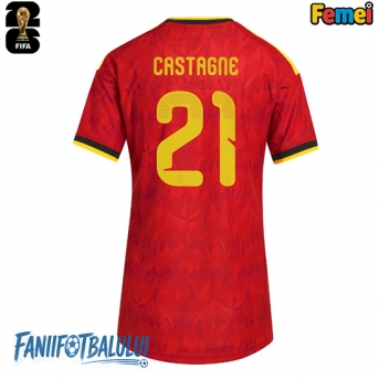 Belgia Timothy Castagne #21 Echipament de Fotbal Replică Mondial 2026 Femei Acasa